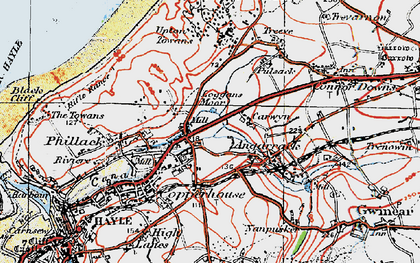Old map of Ventonleague in 1919