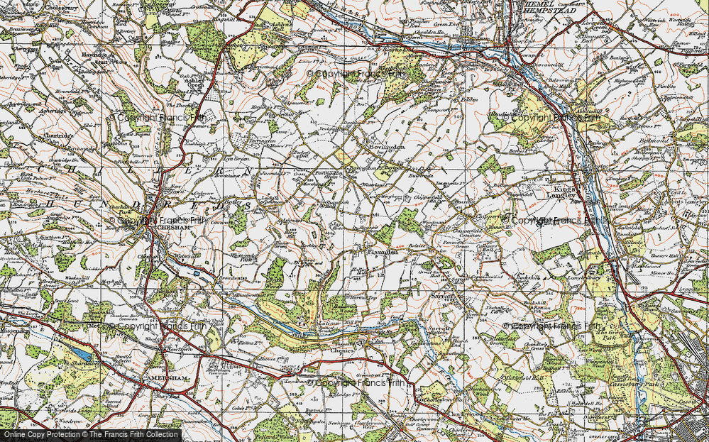 Old Map of Venus Hill, 1920 in 1920