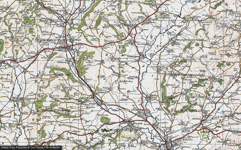 Old Map of Vernolds Common, 1920 in 1920