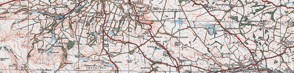 Old map of Victoria in 1924