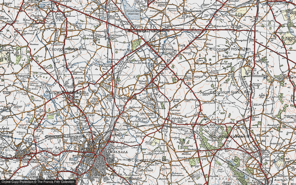 Old Map of Vigo, 1921 in 1921