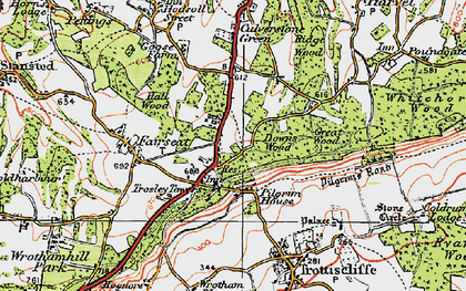 Old map of Vigo Village in 1920