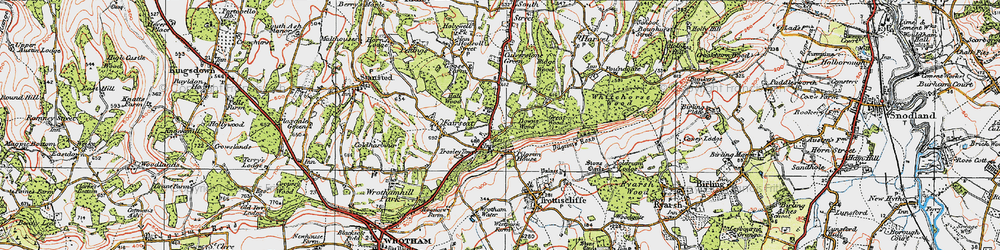 Old map of Vigo Village in 1920
