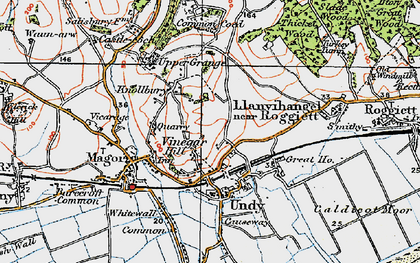 Old map of Vinegar Hill in 1919