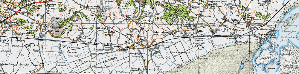 Old map of Vinegar Hill in 1919
