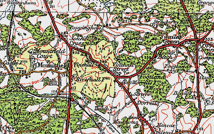 Old map of Battle Wood in 1921