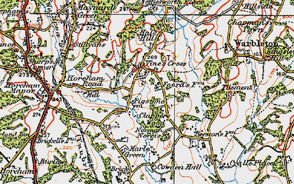 Old map of Beestons in 1920