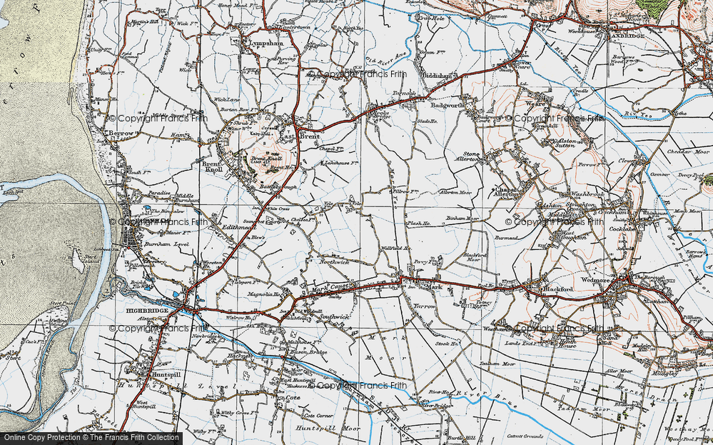 Old Map of Vole, 1919 in 1919