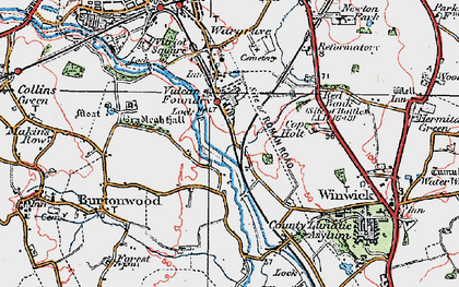 Old map of Vulcan Village in 1923