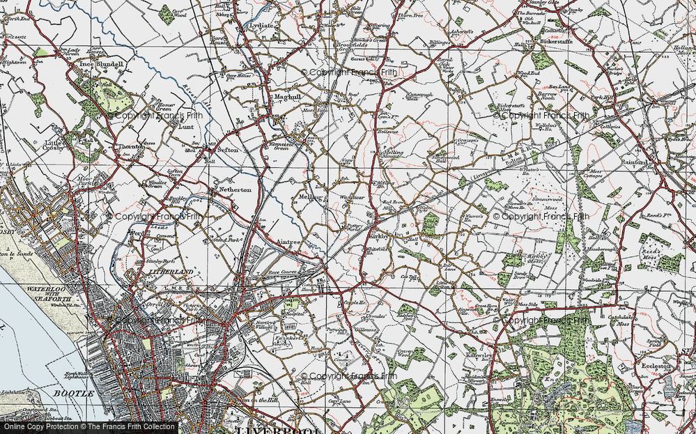 Old Map of Waddicar, 1923 in 1923