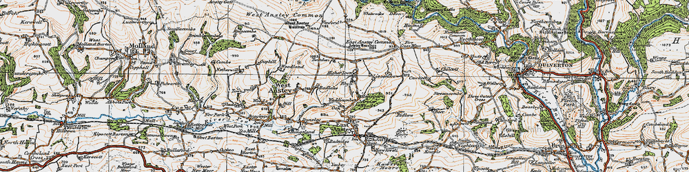Old map of Anstey Barrow in 1919