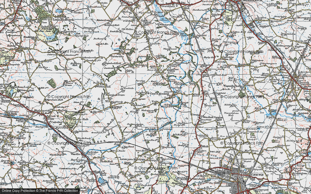 Old Map of Wades Green, 1923 in 1923
