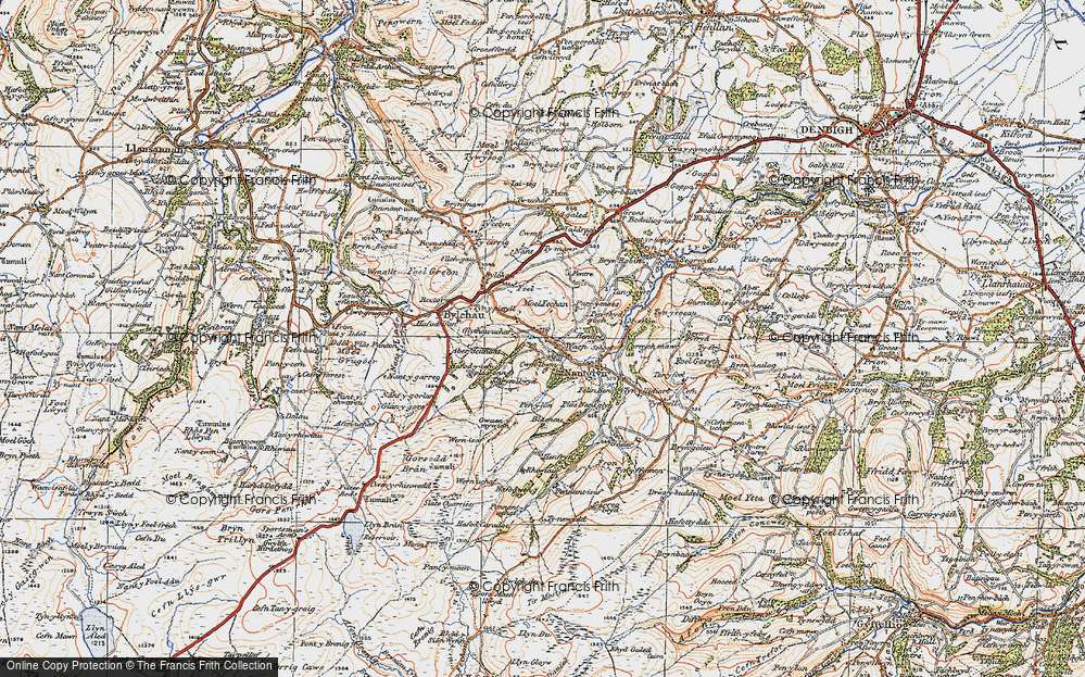 Old Map of Waen, 1922 in 1922