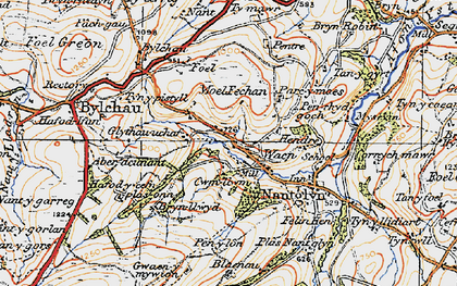 Old map of Waen in 1922