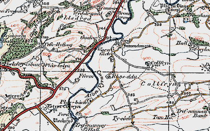Old map of Ty-mawr in 1921