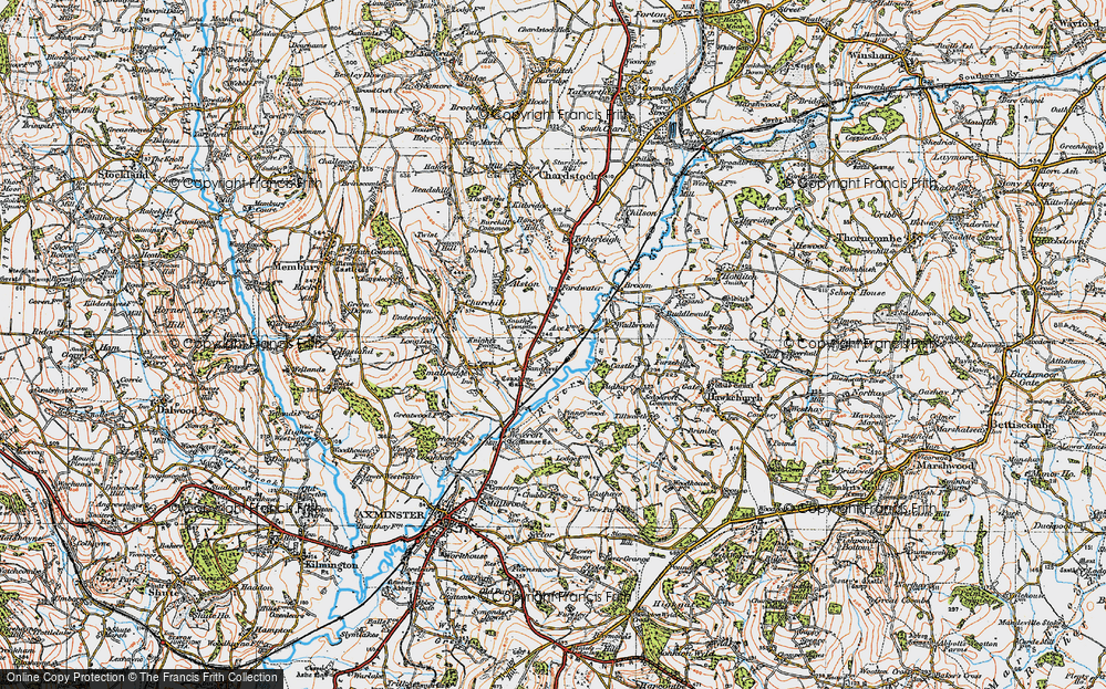 Old Map of Waggs Plot, 1919 in 1919