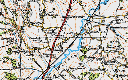 Old map of Waggs Plot in 1919