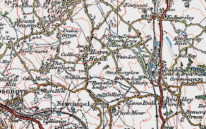 Old map of Wain Lee in 1923