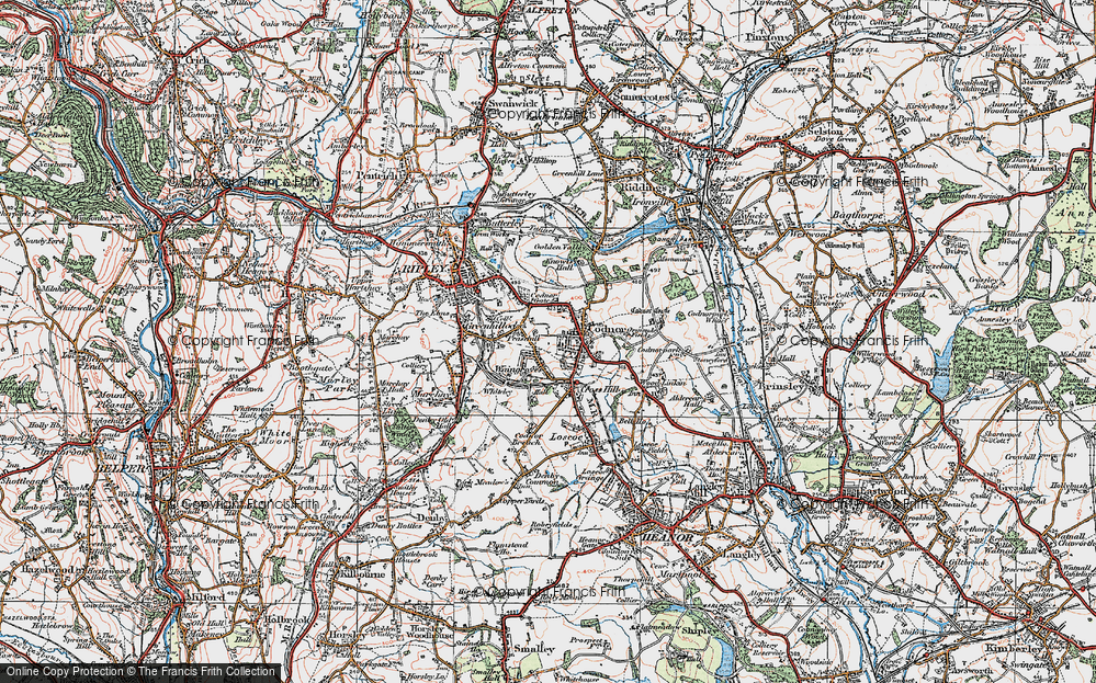 Old Map of Waingroves, 1921 in 1921
