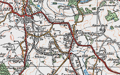 Old map of Waingroves in 1921