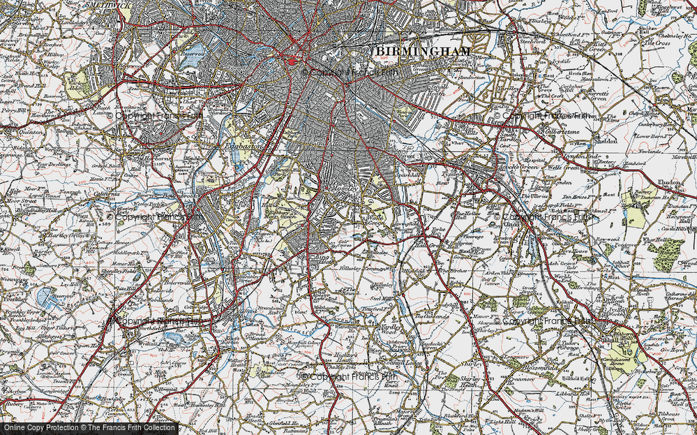 Old Map of Wake Green, 1921 in 1921