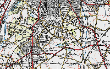 Old map of Wake Green in 1921