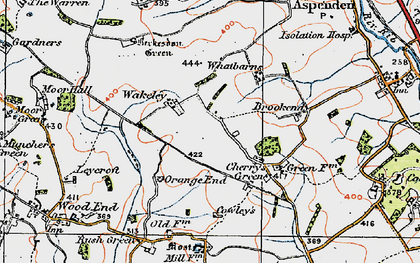 Old map of Wakeley in 1919