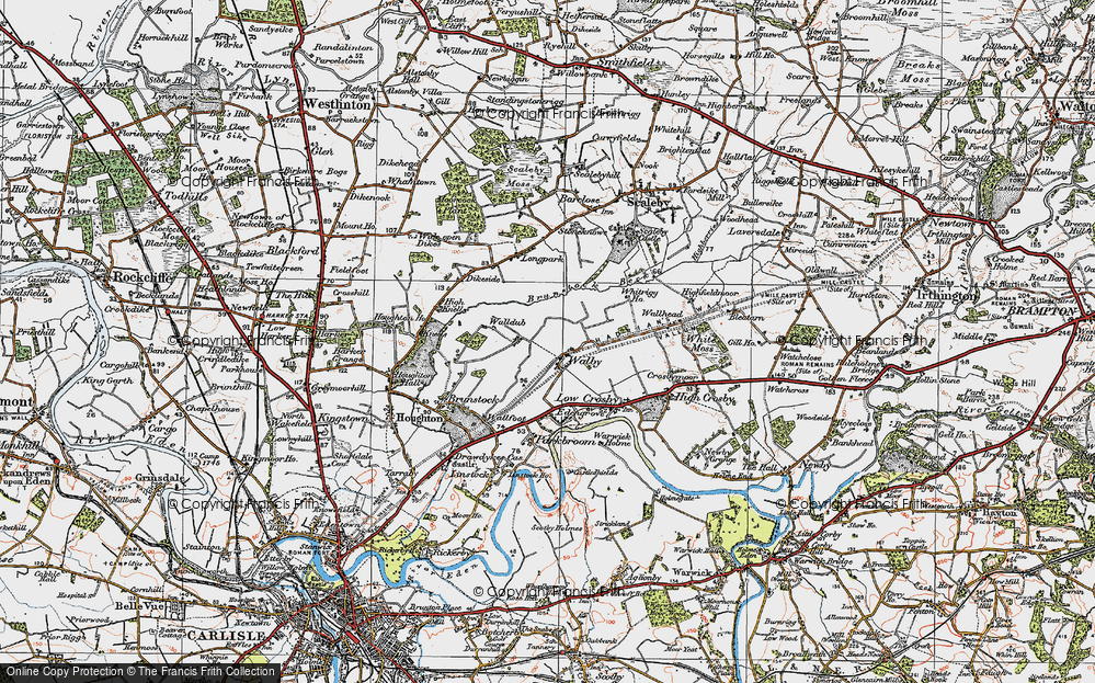 Old Map of Walby, 1925 in 1925