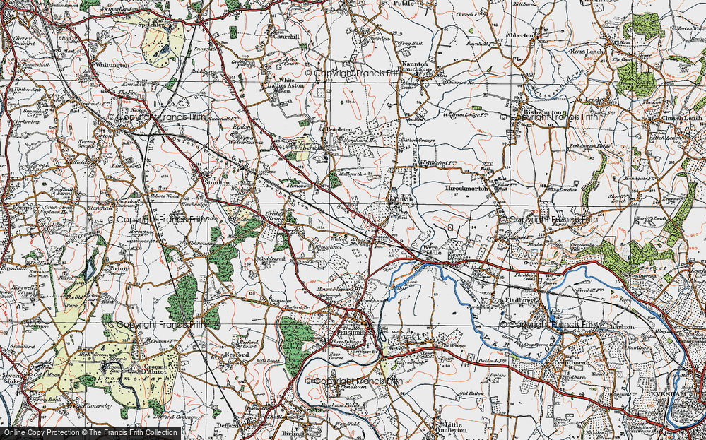 Old Map of Walcot, 1919 in 1919