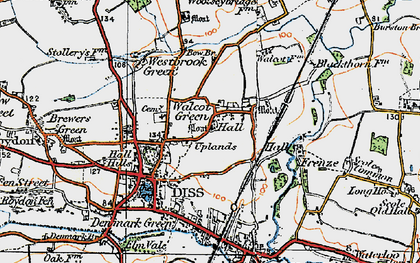 Old map of Walcot Green in 1921
