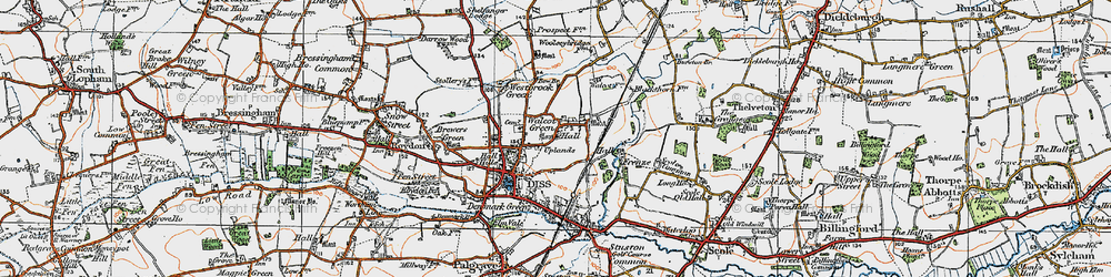 Old map of Walcot Green in 1921