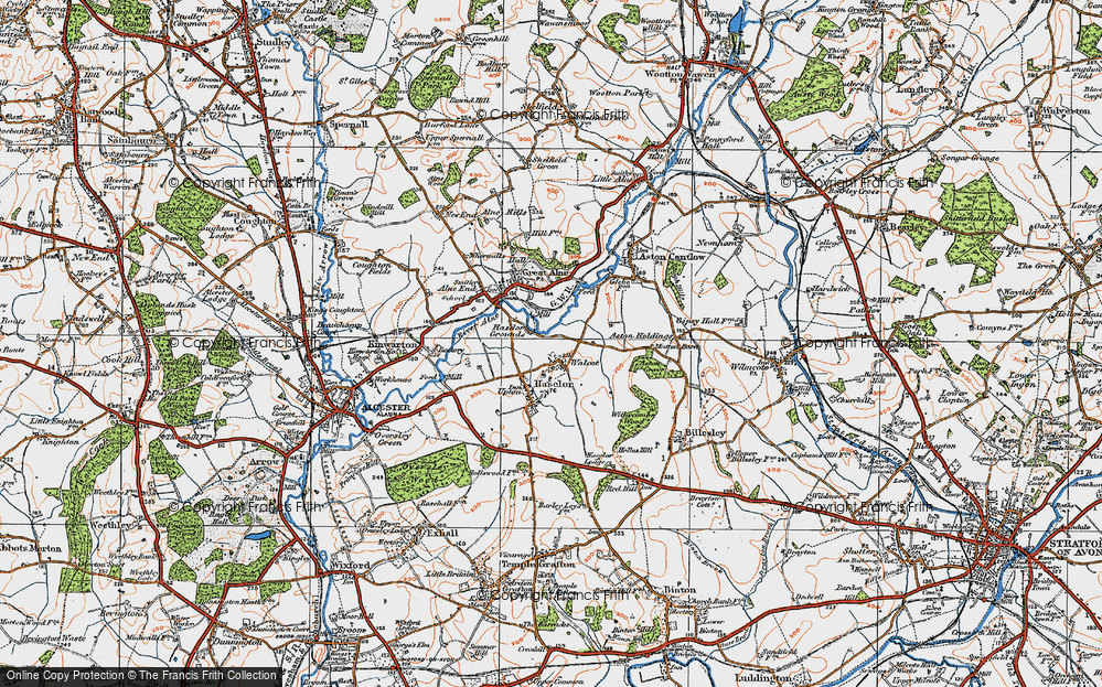 Old Map of Walcote, 1919 in 1919