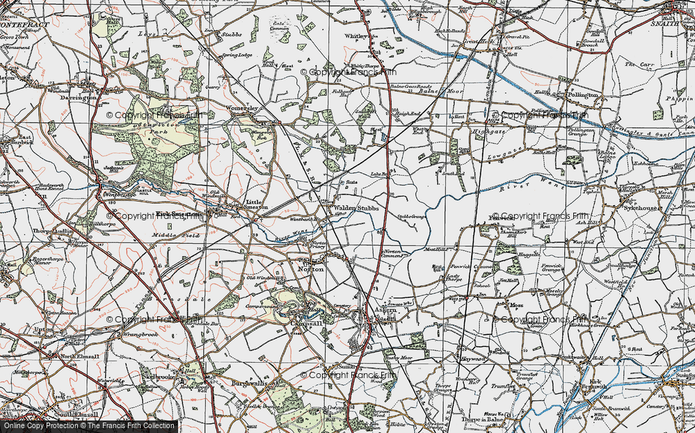 Old Map of Walden Stubbs, 1924 in 1924