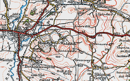 Old map of Walditch in 1919