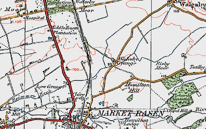 Old map of Walesby Grange in 1923