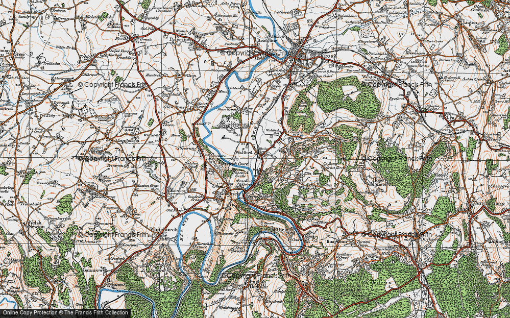 Old Map of Walford, 1919 in 1919