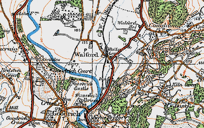 Old map of Walford in 1919