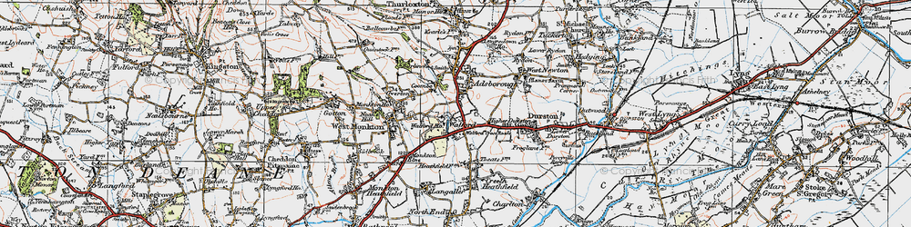 Old map of Walford in 1919