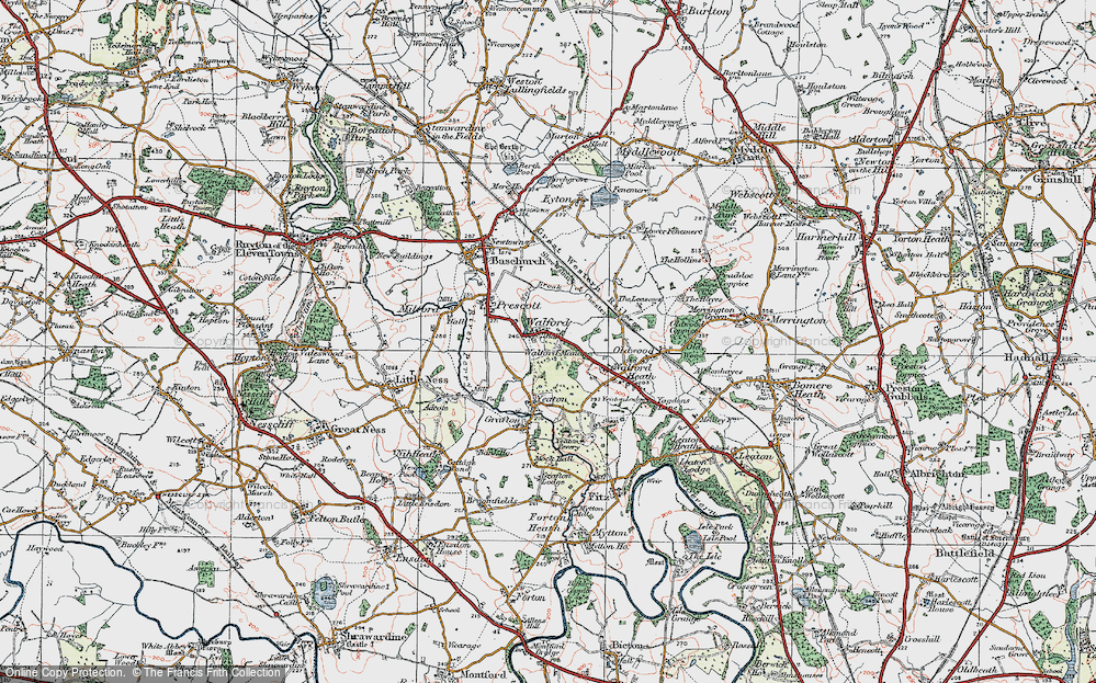 Old Map of Walford, 1921 in 1921