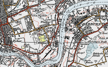 Old map of Walker in 1925