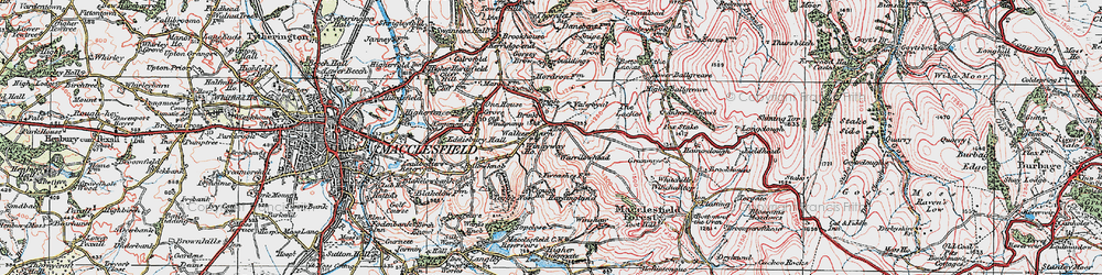 Old map of Walker Barn in 1923