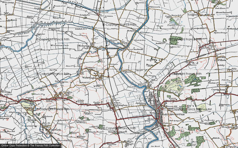 Old Map of Walkerith, 1923 in 1923