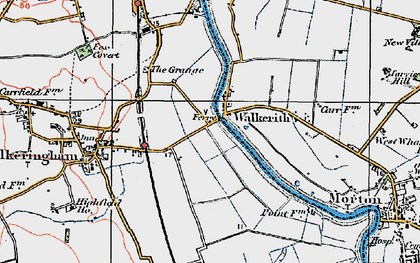 Old map of Walkerith in 1923