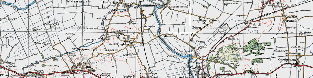 Old map of Walkerith in 1923