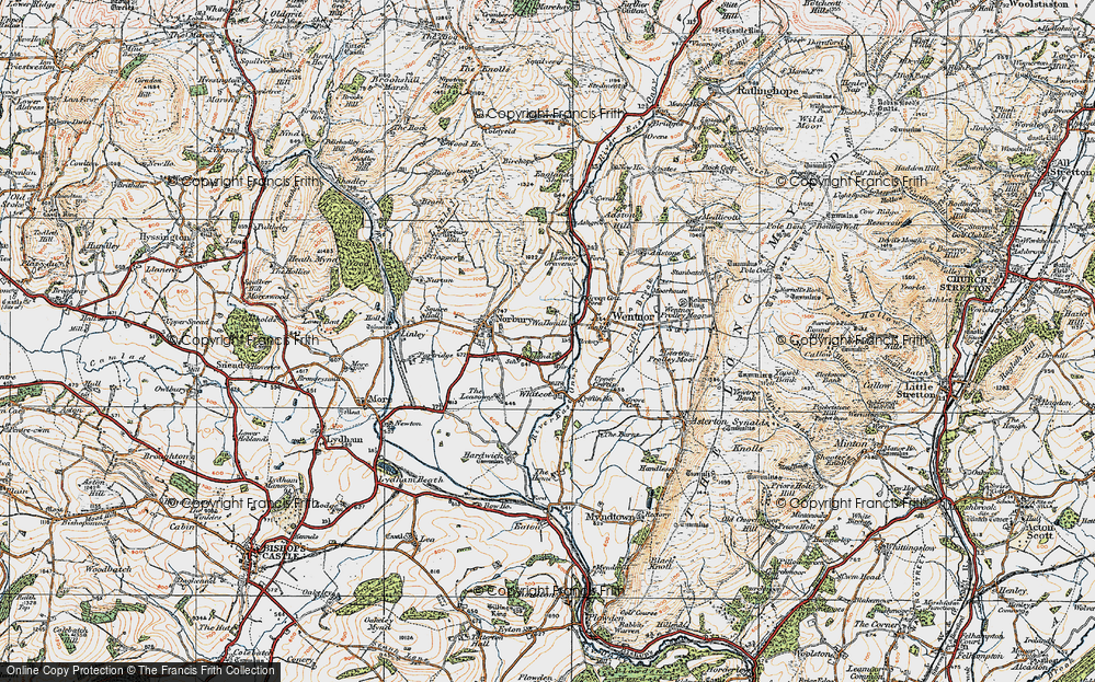 Old Map of Walkmill, 1920 in 1920