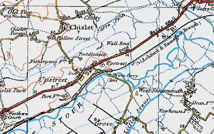 Old map of Wall End in 1920