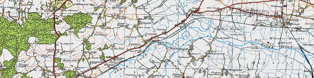 Old map of Wall End in 1920