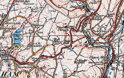 Old map of Wall Hill in 1924