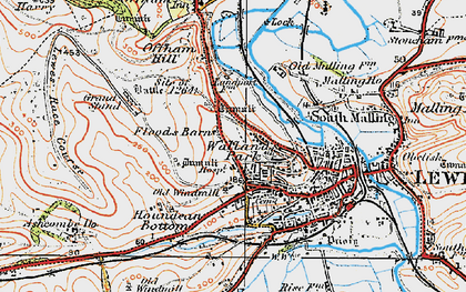 Old map of Wallands Park in 1920