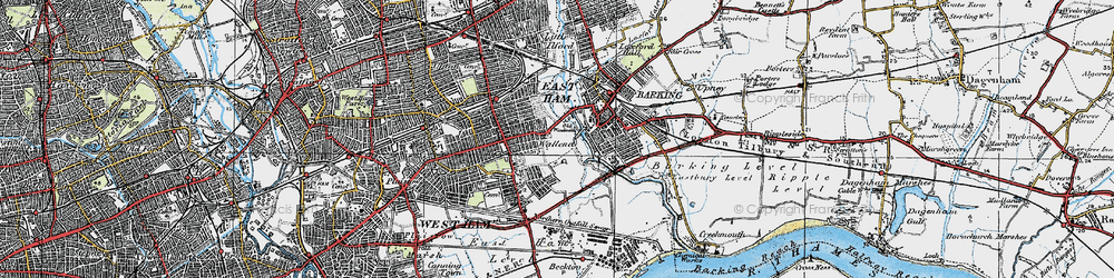Old map of Wallend in 1920